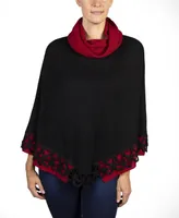 Simply Natural Women's Alpaca Poncho Petra Crochet