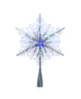 Kurt Adler 20-Light 10" Snowflake Treetop with Led Bulbs