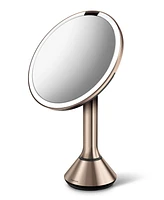simplehuman 8" Round Sensor Makeup Mirror with Touch-Control Dual Light Settings