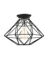 Geometric 1 Light Flush Mount