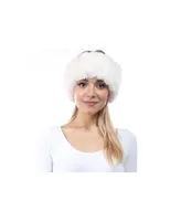 Marcus Adler Women's Plush Faux Fur Stretch Headband