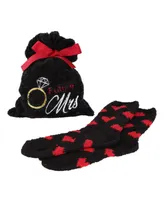 Future Mrs. Cosy Women's Socks with Gift Bag, Set of 2