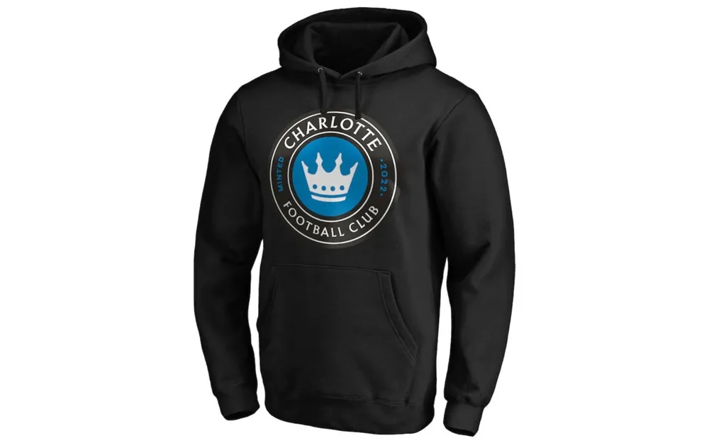 Authentic Mls Apparel Charlotte Fc Men's Logo Hooded Sweatshirt