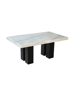 Closeout! Camila Rectangle 70" Marble Dining Table