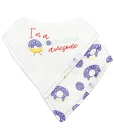 GooseWaddle Slice Slice Baby And Pizza 2 Pack Muslin & Terry Cloth Bib Set