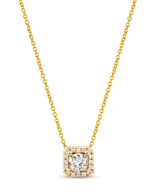 Le Vian Nude Diamond Halo 20" Pendant Necklace (3/8 ct. t.w.) in 14k Rose Gold or 14k Yellow Gold