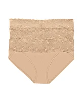 Natori Women's Bliss Perfection One Size V-Kini 3-Pack Panty 756092MP