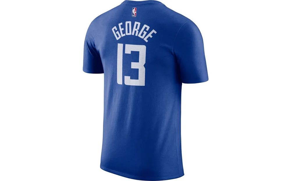 Men's Nike Paul George Royal La Clippers Name & Number T-Shirt