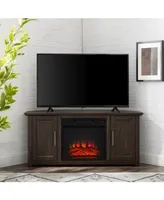 Camden 48" Corner Tv Stand with Fireplace