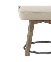 Madison Park Pearce Counter Stool with Swivel Seat