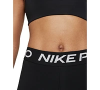 Nike Pro 365 Women's Mid-Rise Cropped Mesh Panel Leggings