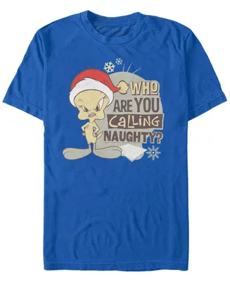 Men's Looney Tunes Christmas Tweety Short Sleeve T-shirt