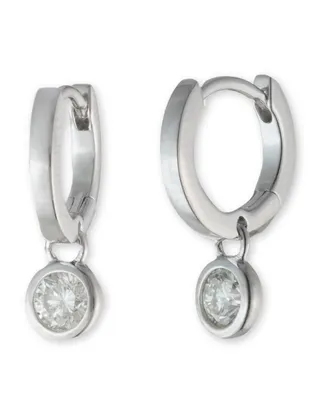 Lauren Ralph Lauren Sterling Silver Cubic Zirconia Huggie Earring