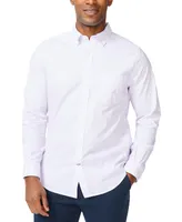 Nautica Men's Classic-Fit Long-Sleeve Stretch Stripe Poplin Shirt