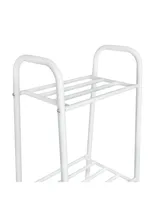 Honey Can Do 5-Tier Matte White Metal Wire Shelving Unit