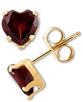 2-Pc. Set Blue Topaz Heart Pendant Necklace & Matching Stud Earrings (2-3/4 ct. t.w.) 10k Gold (Also Citrine Peridot)