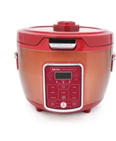 Aroma Arc-1230R 20-Cup Cooked Glass Lid Digital Rice Cooker