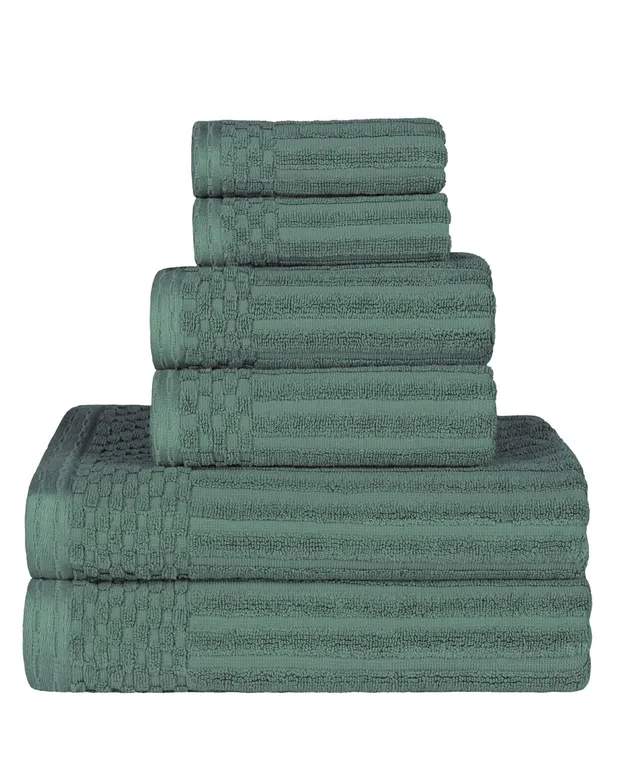 6pc Signature Solid Bath Towel Set Gold - Cassadecor