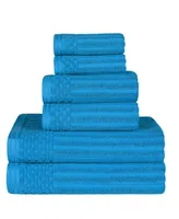 Superior Soho Checkered Border Cotton 6 Piece Towel Set