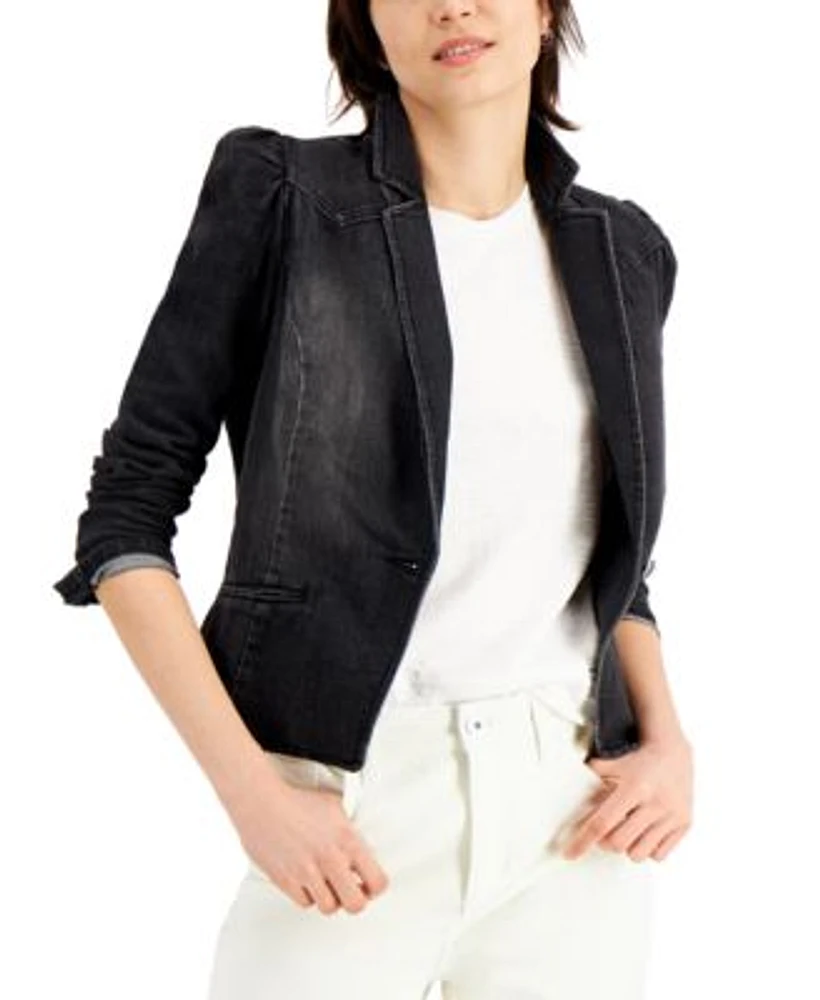 I.N.C. International Concepts Womens Puff Sleeve Blazer Xs 3x Created For Macys
