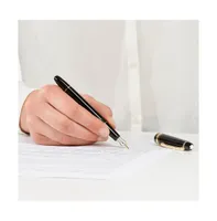 Montblanc Meisterstuck Classique Black Resin & Gold-Coated Fountain Pen