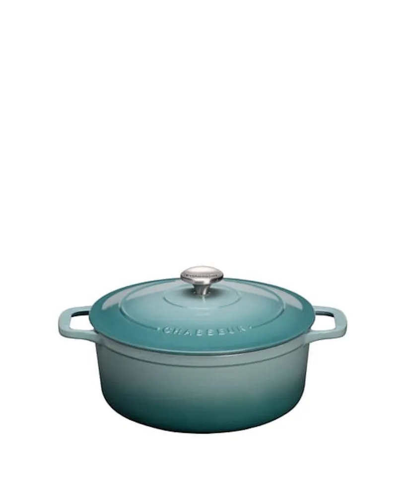 French Home Chasseur Enamelled Cast Iron Oval Dutch Oven, 7.25 Quart