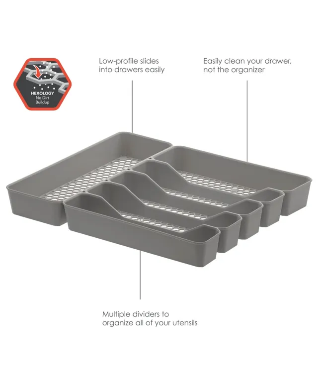 Set of 4 Hexa Drawer Organizer Clear - Spectrum Diversified