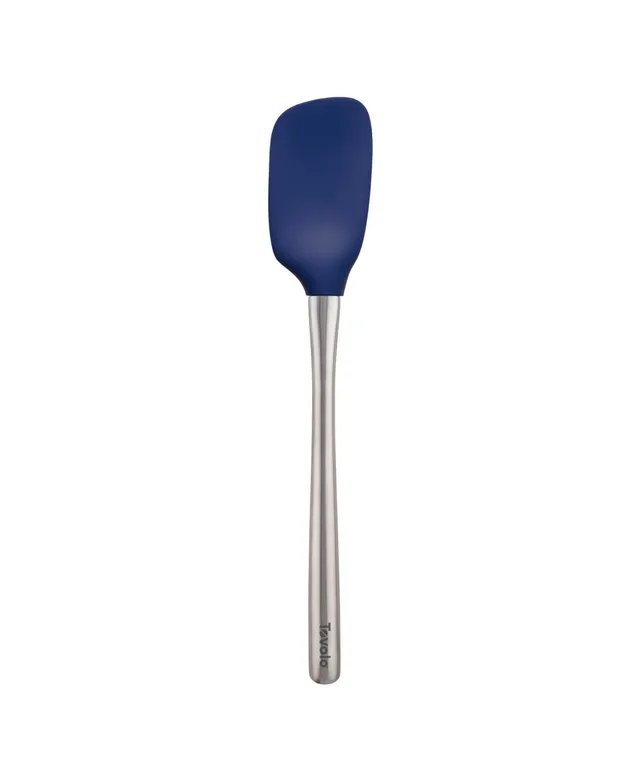 Tovolo Flex-Core Stainless Steel Handled Spoonula, Silicone Spoon Spatula  Head