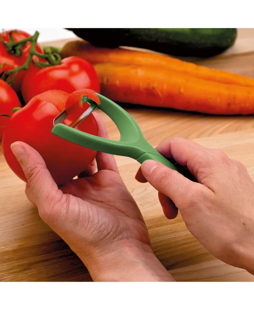 Tovolo Magnetic S/3 Vegetable Peelers, Magnetic Handles for Compact Storage