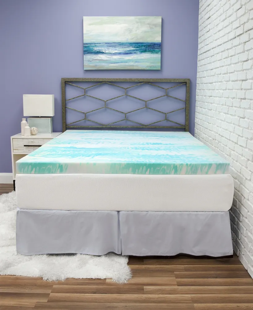 SensorGel 3" Gel Swirl Memory Foam Queen Mattress Topper