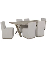 Highland Park 7pc Dining Set (Rectangular Table & 6 Side Chairs)