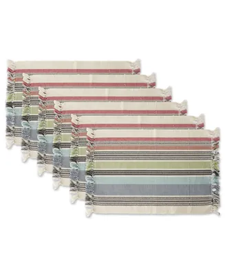 Design Import Mediterranean Stripe Placemat, Set of 6