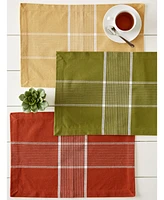 Design Imports Fiesta Check Placemat, Set of 6
