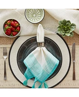 Design Imports Variegated Stripe with Tassel Napkin, Set of 6