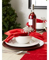 Design Import Velvet Trimmed Napkin, Set of 4