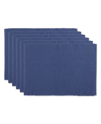 Design Import Ribbed Placemat, Set of 6
