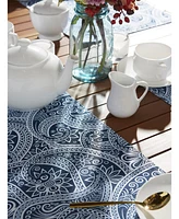 Design Imports Paisley Print Outdoor Placemat, Set of 6