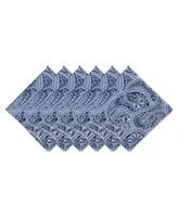 Design Imports Paisley Print Outdoor Napkin, Set of 6