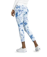 Hue Active Tonal Tie Dye Skimmer Cropped Leggings