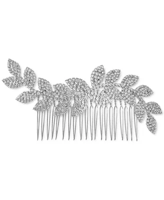 I.n.c. International Concepts Silver-Tone Pave Leaf Sprig Hair Comb, Created for Macy's