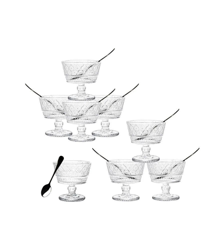 Godinger Claro Clear Set of 8 Tasters with Spoon