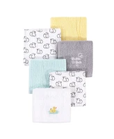 Luvable Friends Baby Unisex Super Soft Cotton Washcloths, Sea Turtle, One