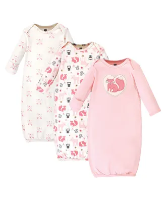 Hudson Baby Baby Girls Cotton Gowns Woodland