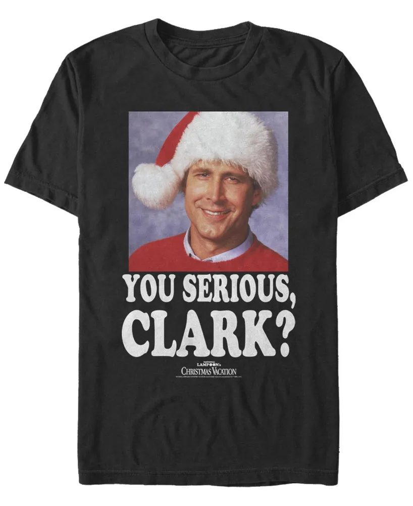 Men's National Lampoon Christmas Vacation Serious Clark Short Sleeve T-shirt