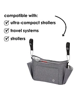 Diono Buggy Buddy Xl Universal Stroller Organizer with Cup Holders, Secure Attachment, Zip Pockets