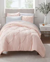 Serta Simply Clean Antimicrobial Pleated 7 Pc. Comforter Sets