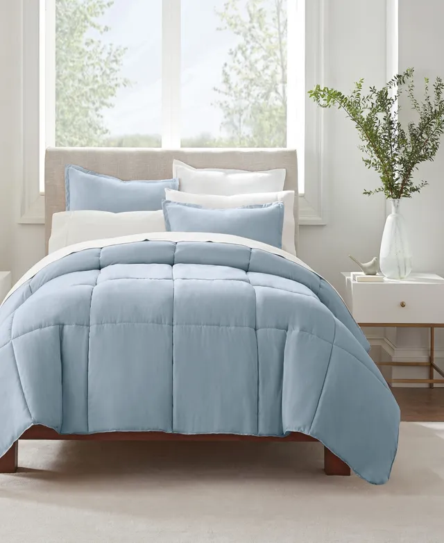 Serta Simply Clean Antimicrobial Twin Extra Long Comforter Set, 2