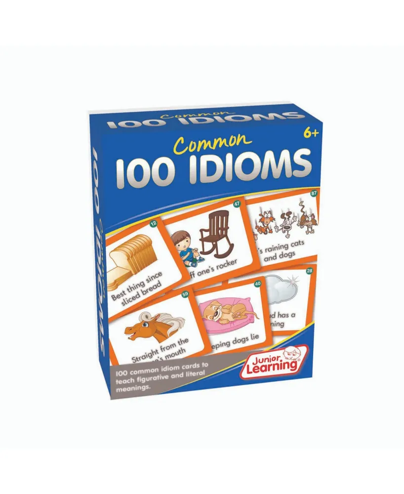 Junior Learning 100 Common Idioms Educational Activity Cards
