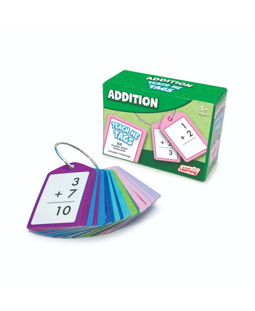 Junior Learning Addition Teach Me Tags - 168 Educational Flashcards