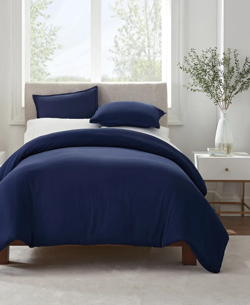 Serta Simply Clean Antimicrobial Full and Queen Duvet Set, 3 Piece